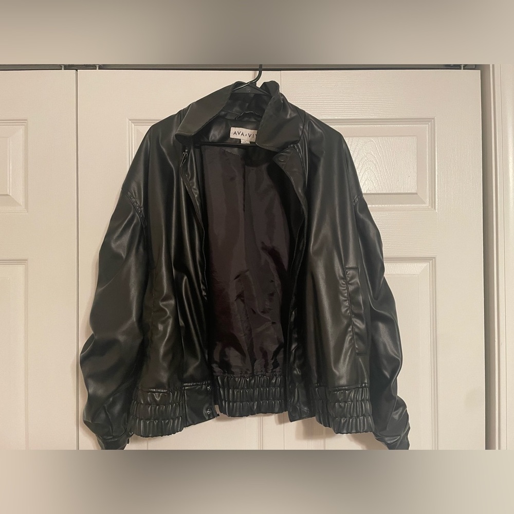 NWOT Black Leather Jacket